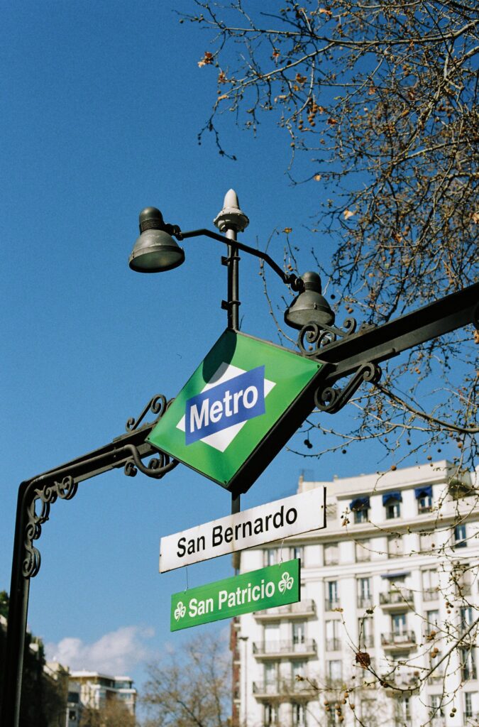 Travel Madrid: Use Public transportation when you travel Madrid like the metro.