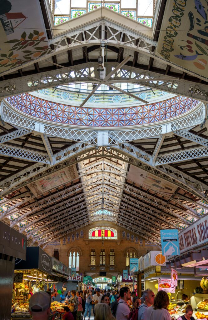 Ceiling of the Mercado Central in Valencia