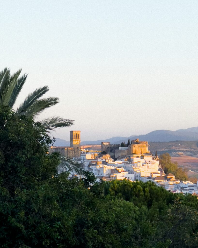 Arcos de La Frontera, Spain seen from the road