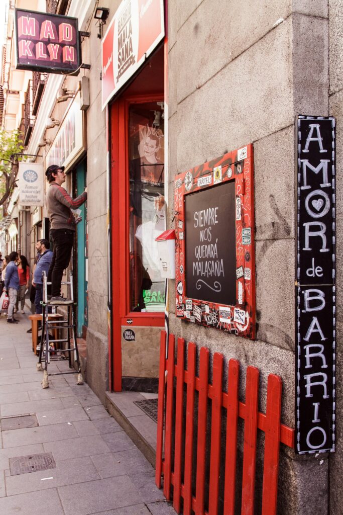 Street in Malasaña, Madrid