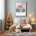 Barcelona wall art for kids