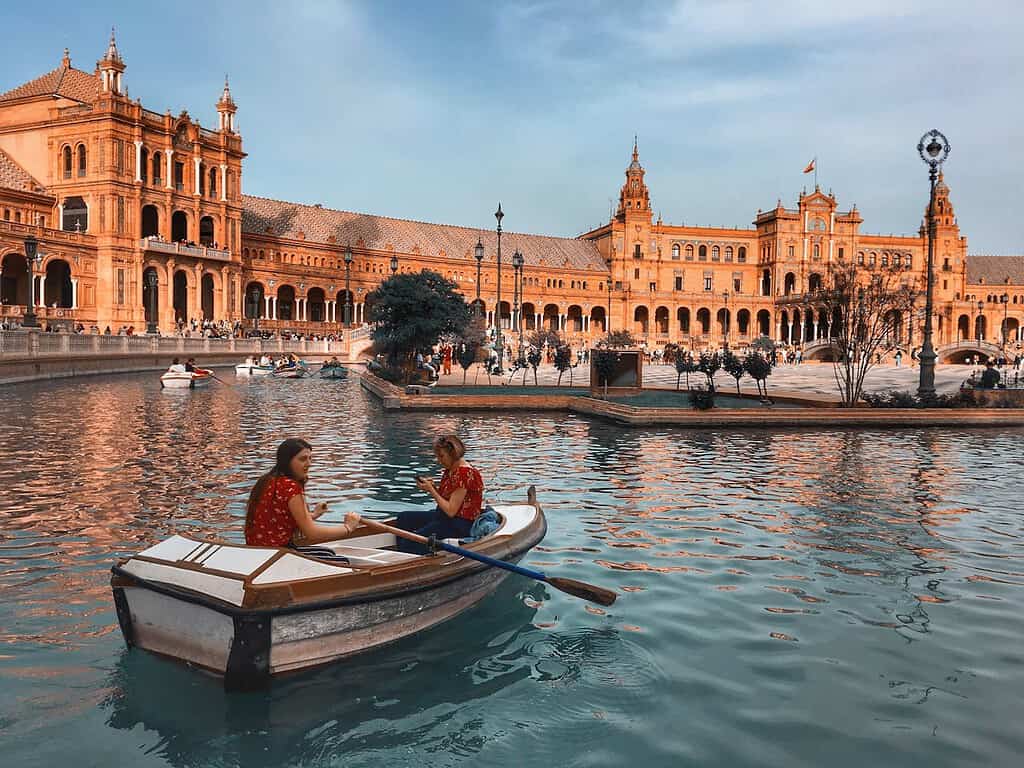 Can Seville be a day trip from Madrid?  Plaza de España, inSeville, Spain