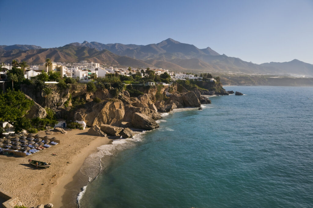 Beautiful morning in Nerja, Spain