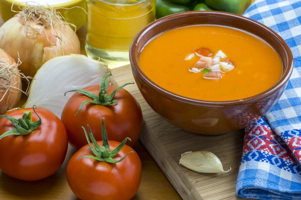 Vegetable gazpacho typical of Andalusia